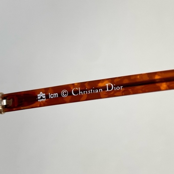 Vintage Christian Dior Eyeglass Frames Retro 60s 70s Gold Glasses Tortoise Shell main image 5